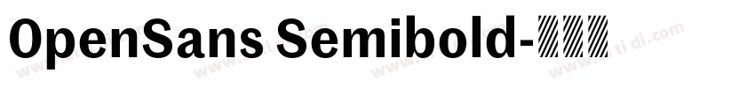 0penSans Semibold字体转换